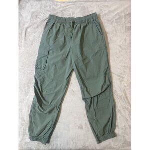 Sweaty Betty Green Cargo Jogger Elastic Waist Pants Womens Size 10